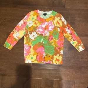 Talbots Pima Cotton 3/4 Sleeve Cardigan